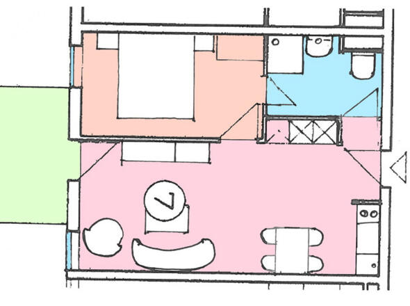 Grundriss der Ferienwohnung