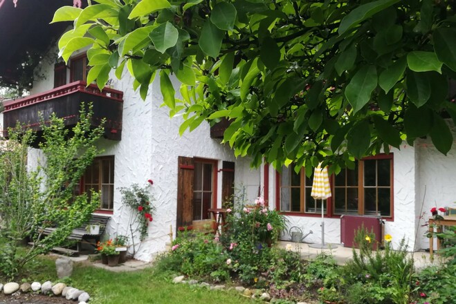 Ausgang zum Garten Ferienwohnung Kumpfmüller