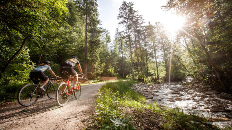 Gravel Biken auf der Sarsteinrunde entlang des Zlambachs im Salzkammergut