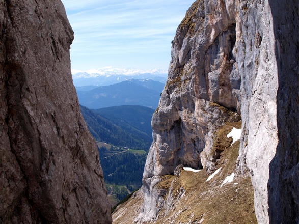 Schlucht beim Südabstieg