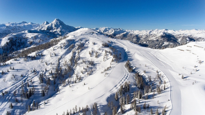 Panorama Pistentourengehen am Shuttleberg Flachauwinkl-Kleinarl