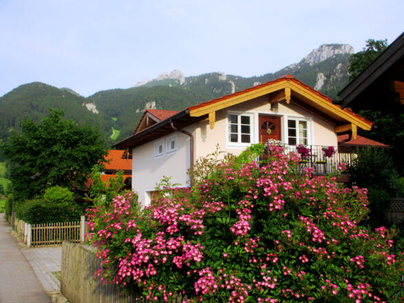 Hausansicht mit Ferienwohnungseingang