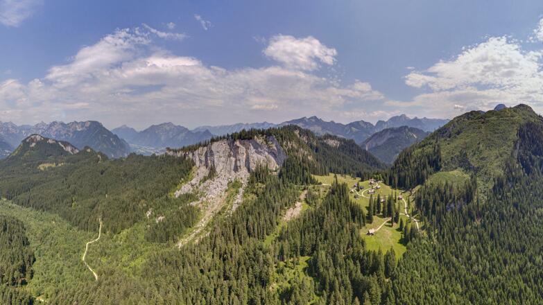 Panorama von der Hütteneckalm