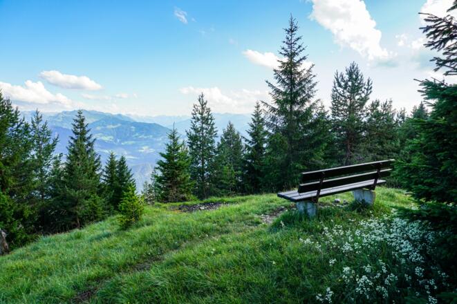Aussichtsbank Voldöpper Spitze ab Brandenberg