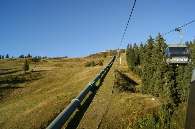 Druckrohre der Illwerke bei der Golmerbahn
