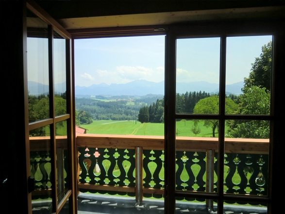 Blick vom Balkon