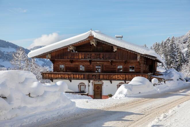 Alpbach Haus im Winter
