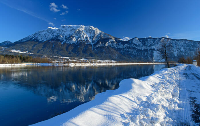 Winterwanderweg am Inn