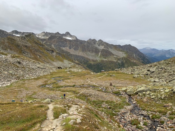 Blick zurück zur Silvrettahütte