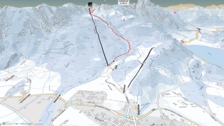 Skitour im Tannheimer Tal: PistenTour zur Sonnenalm 627 HM, A-Grän