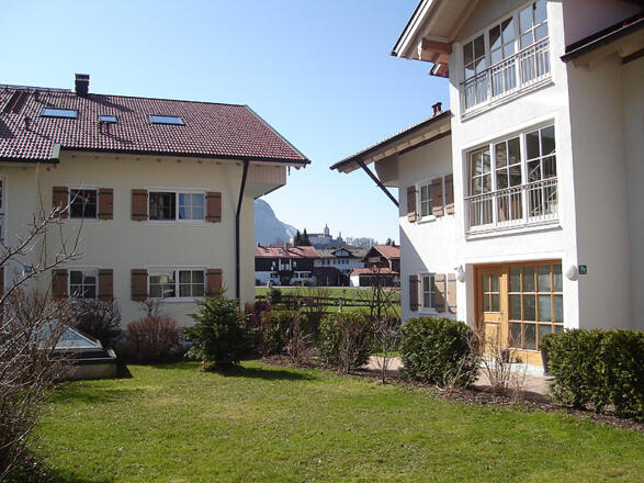 Terrassenblick zum Schloss Hohenaschau