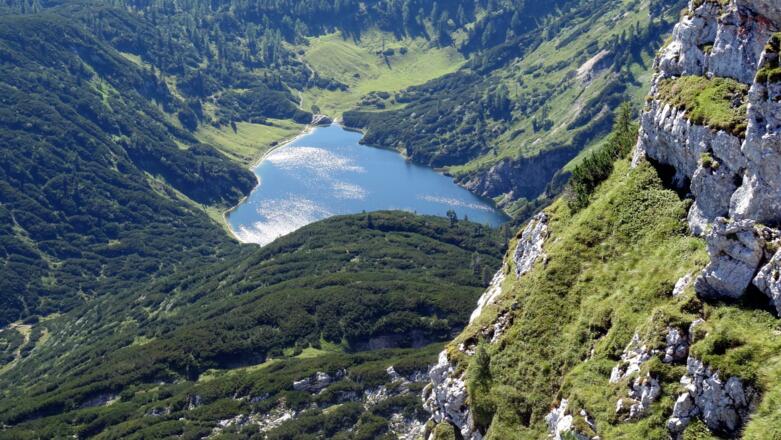 Tiefblick zum Wildensee 1535m