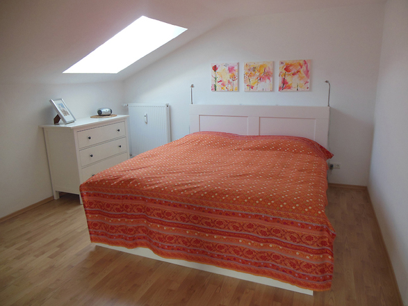 Schlafzimmer der Ferienwohnung