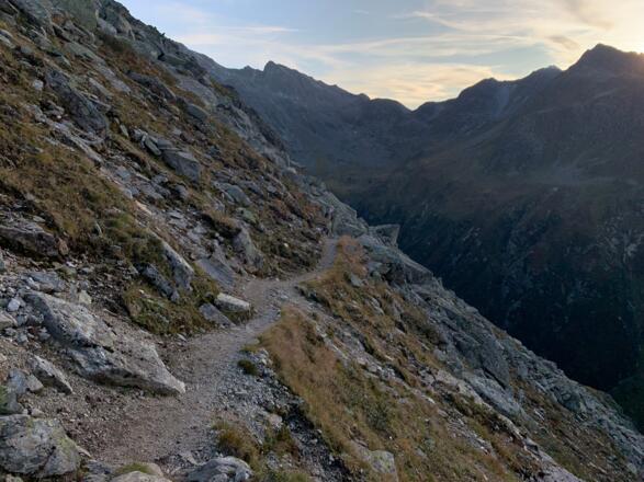 Weg Richtung Tübinger Hütte