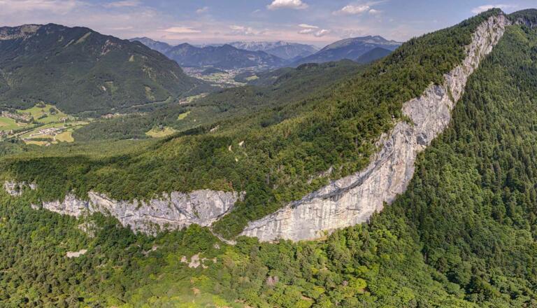 Panorama Ansicht von der Ewigen Wand Bad Goisern