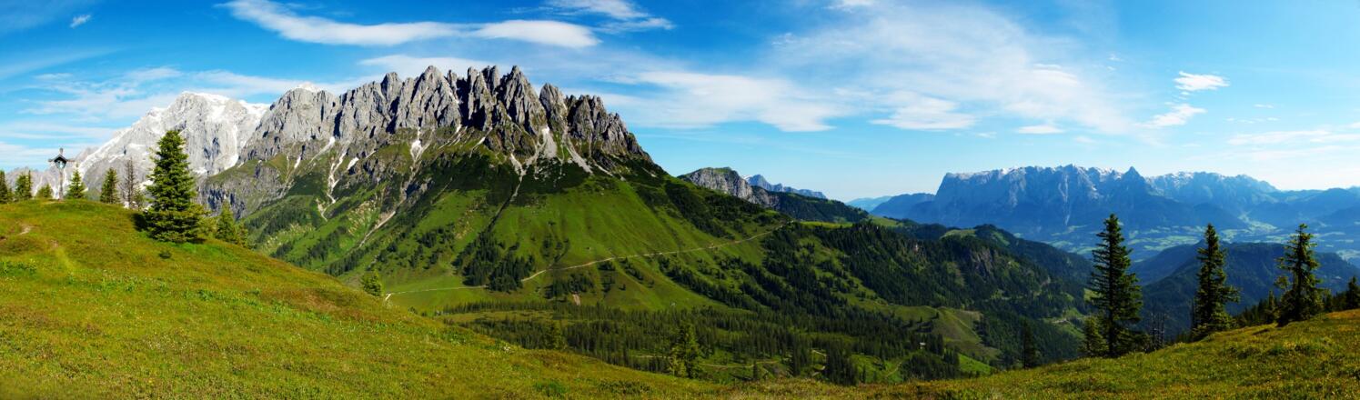 Panorama Hochkeil / Mandlwände