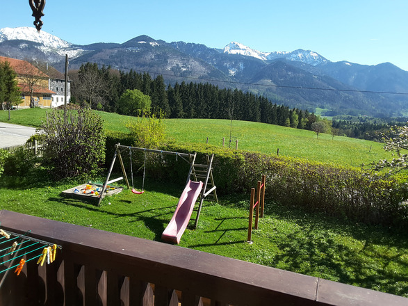 Blick vom Balkon