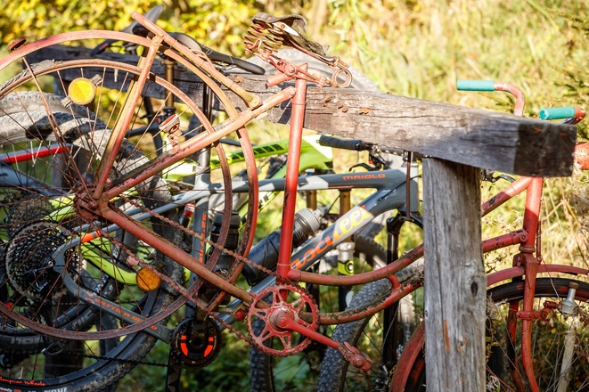 Radständer bei der Rathluckenhütten Bad Goisern