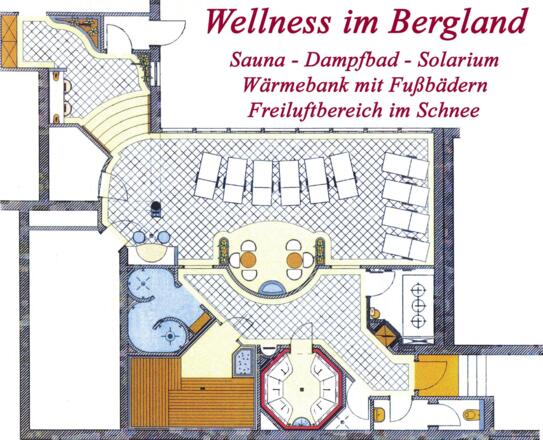 Wellnessbereich - Grundriss