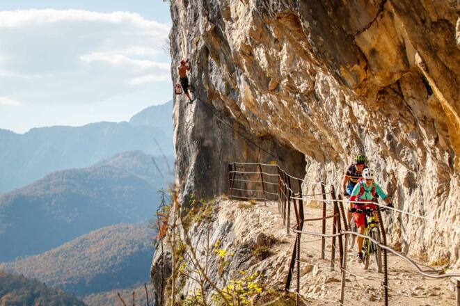 Die Ewige Wand in Bad Goisern mit dem Mountainbike