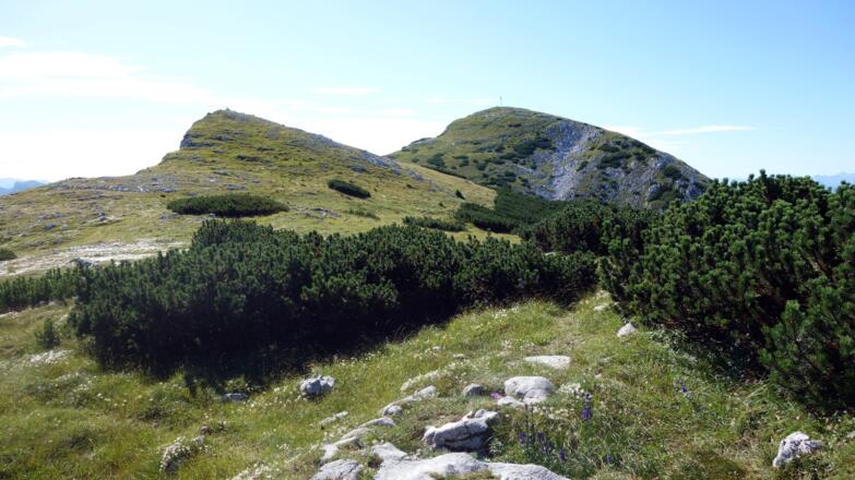 Plateau 1950m mit Nordgipfel und Rinnerkogel