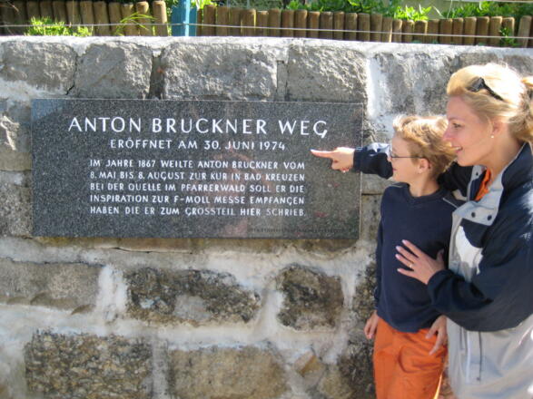 Wanderer auf dem Anton Bruckner Weg