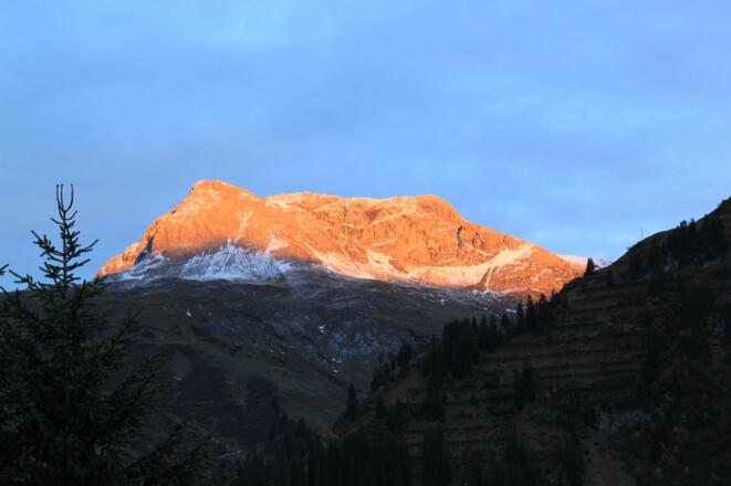 Wöster bei Sonnenuntergang
