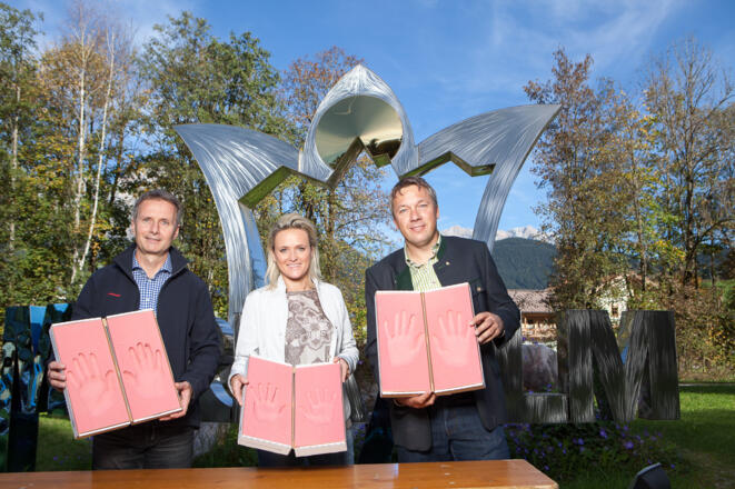 Handabdrücke der Skistars