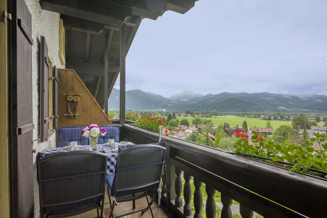 Balkon mit herrlicher Aussicht