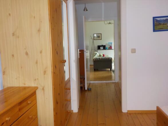 Ferienwohnung 1, Schlafzimmer zum Wohnung