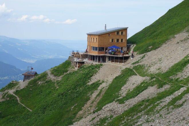 In luftiger Höhe - das Waltenberger Haus