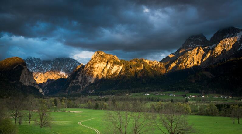 Abendstimmung beim Gesäuseeingang