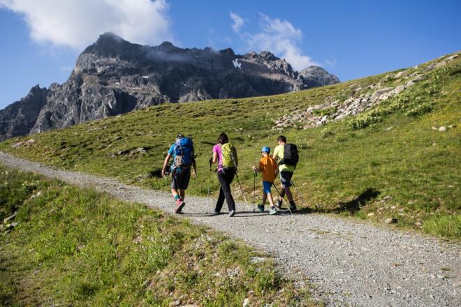 Unterwegs Richtung Schmugglerberg Madrisa
