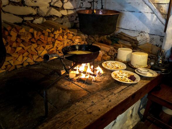 In der Küche der Putzentalalm