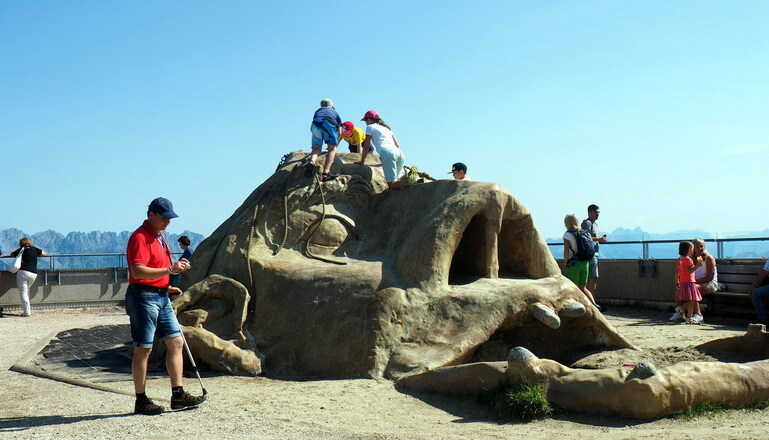 Spielmöglichkeit am Gipfel