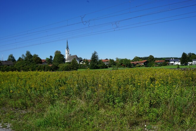 Blick auf Stephanskirchen