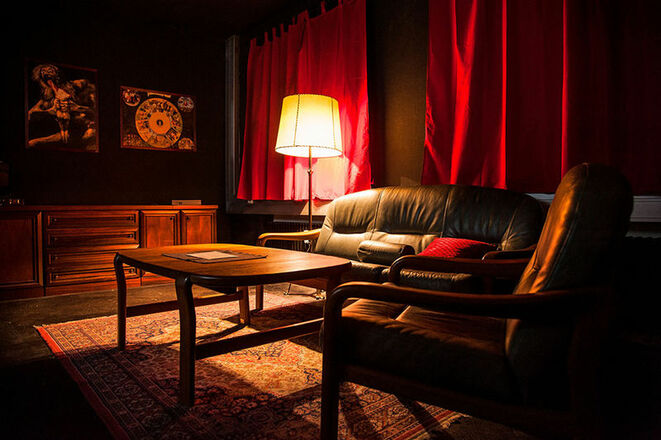 Wohnzimmer im Escape Room