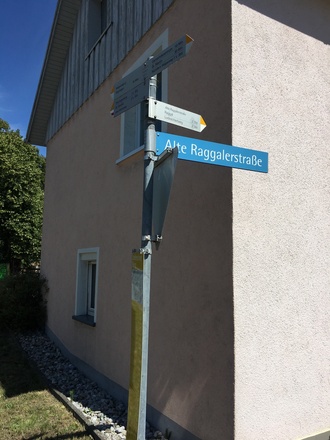 Etappe 3: Abzweigung in Ludesch "Alte Raggalerstraße"