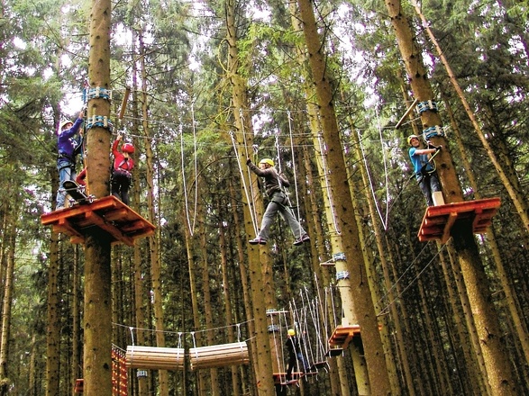 Kletterpark - Roter Parcour