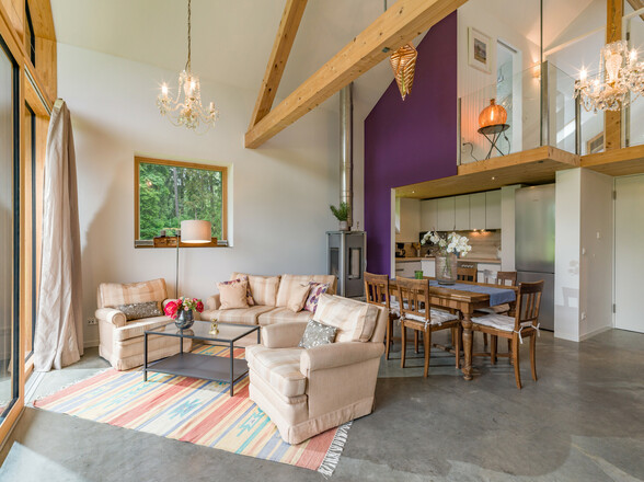 Wohnbereich im Atelierhaus Schwarzenberg