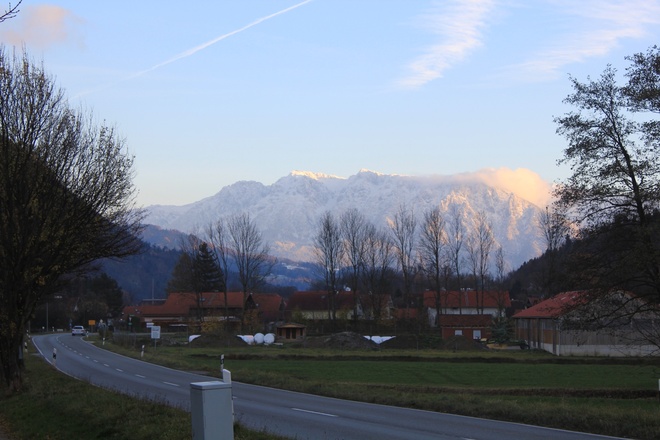 Blick auf das Kaisergebirge