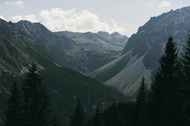 Blick Richtung Lünersee  (c) Dominic Berchtold / Vorarlberg Tourismus