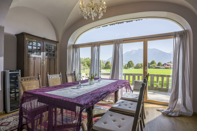 Essbereich in der Ferienwohnung Villa Stigloh