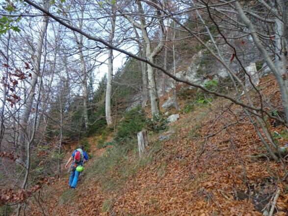 Die Abzweigung vom Weg zur Magdeburger Hütte
