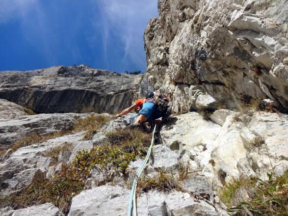 Die vorletzte Seillänge