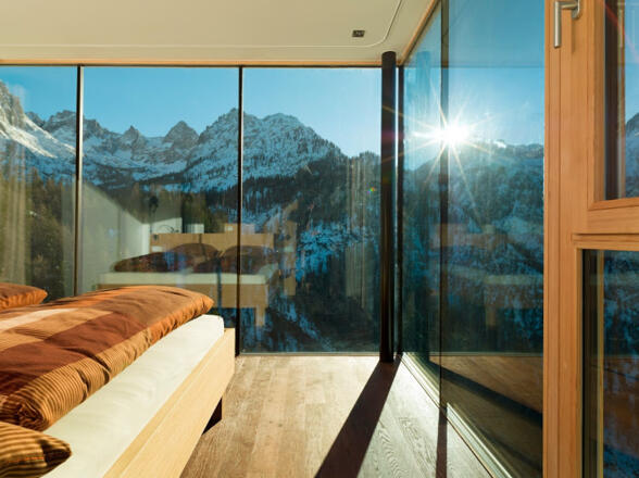 Dolomitenhütte Zimmer mit Aussicht