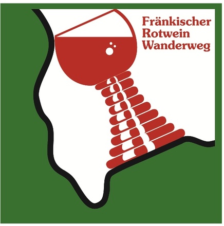 Wegmarkierung Fränkischer Rotwein Wanderweg