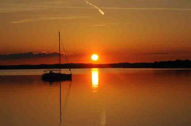 Sonnenuntergang am See