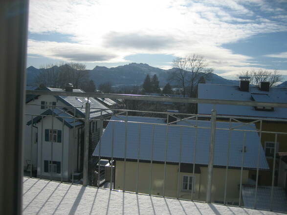 Ausblick Winter Ferienwohnung Specklin
