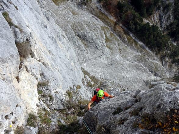 Am Ende der 6. Seillänge